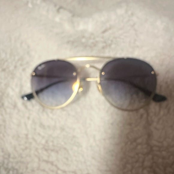 Ray-Ban Accessories - Ray-Ban Gold Frame Sunglasses with Black Lenses